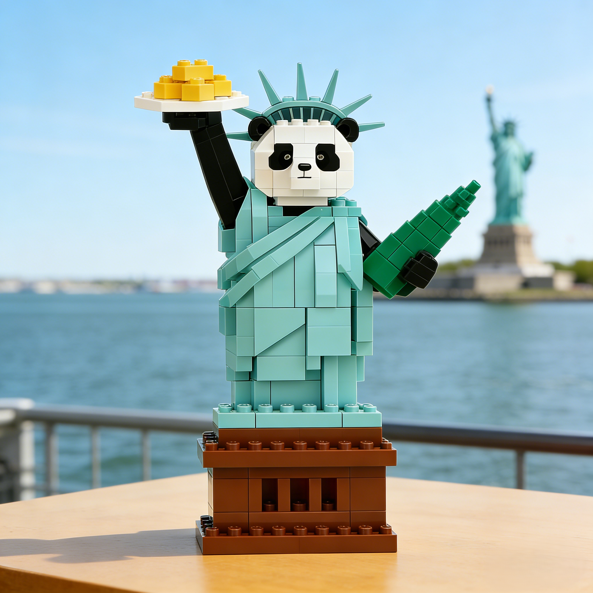 Liberty Panda Brick Set – DIY Collectible Toy