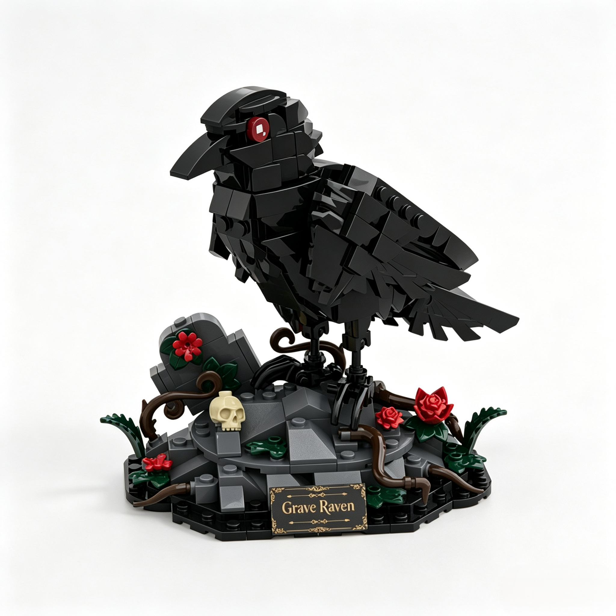 Midnight Rose Gothic Collector’s Building Block Set