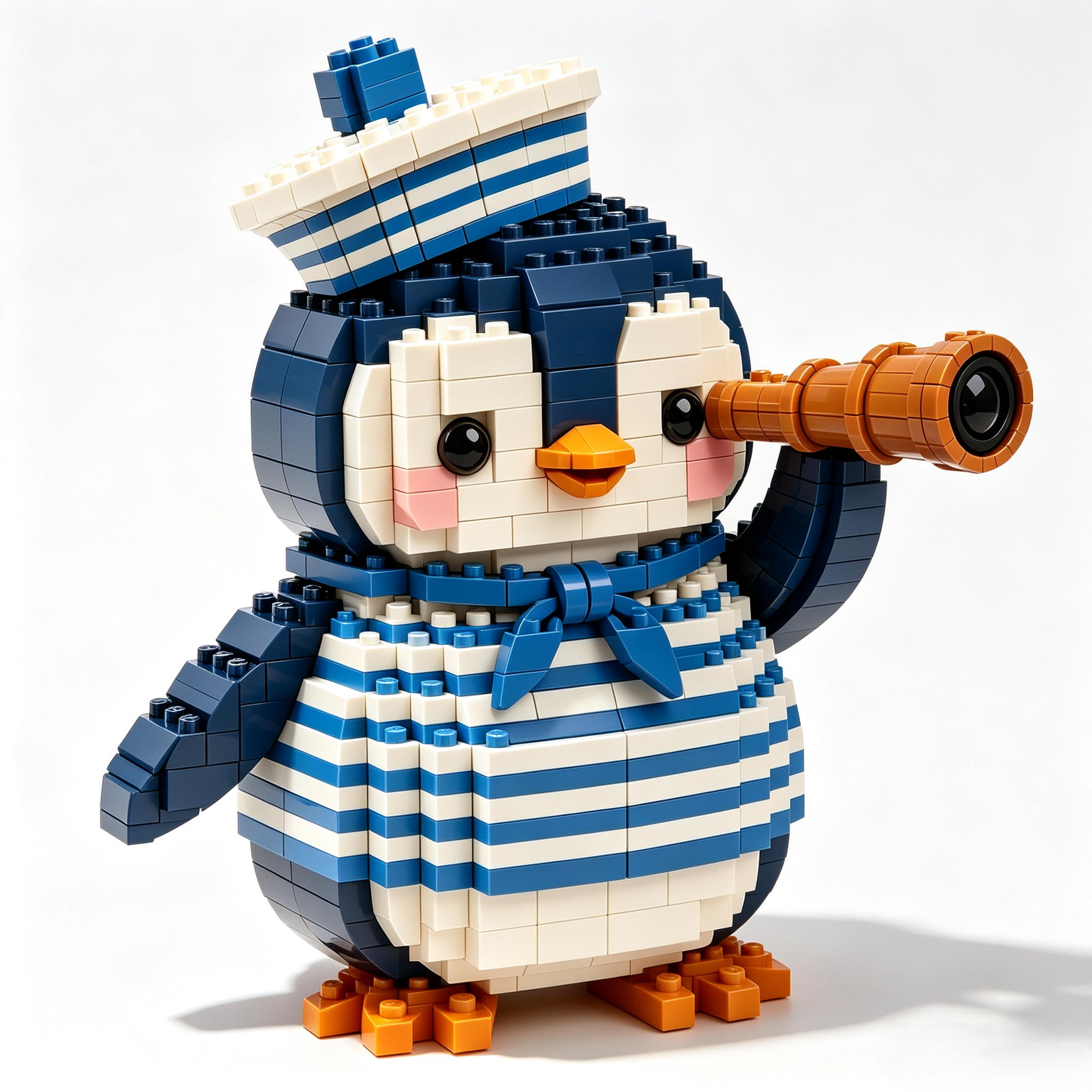 Seafaring Penguin Building Block Set
