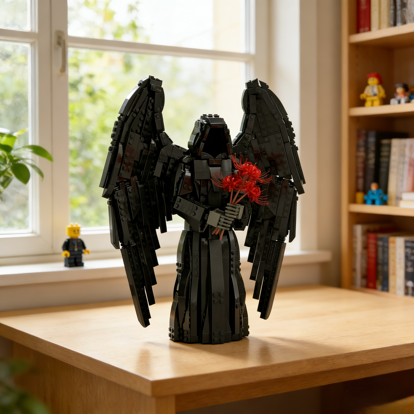 🖤 The Silent Reaper—— Gothic Gift Brick Sculpture
