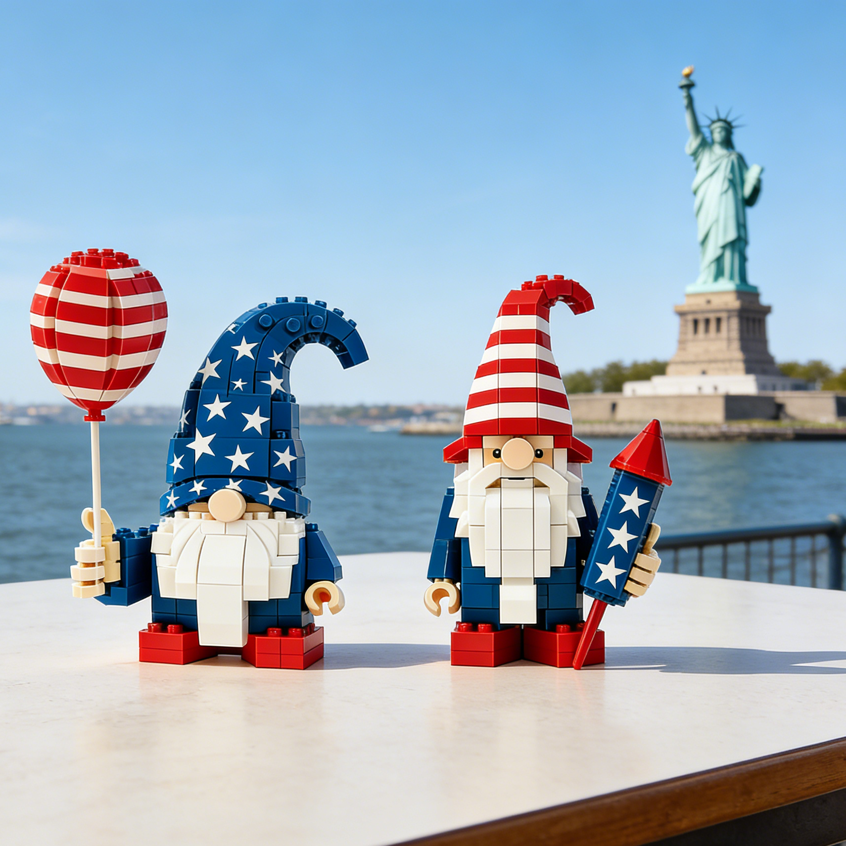 Stars & Stripes Gnome Brick Set – USA 250th Celebration Edition