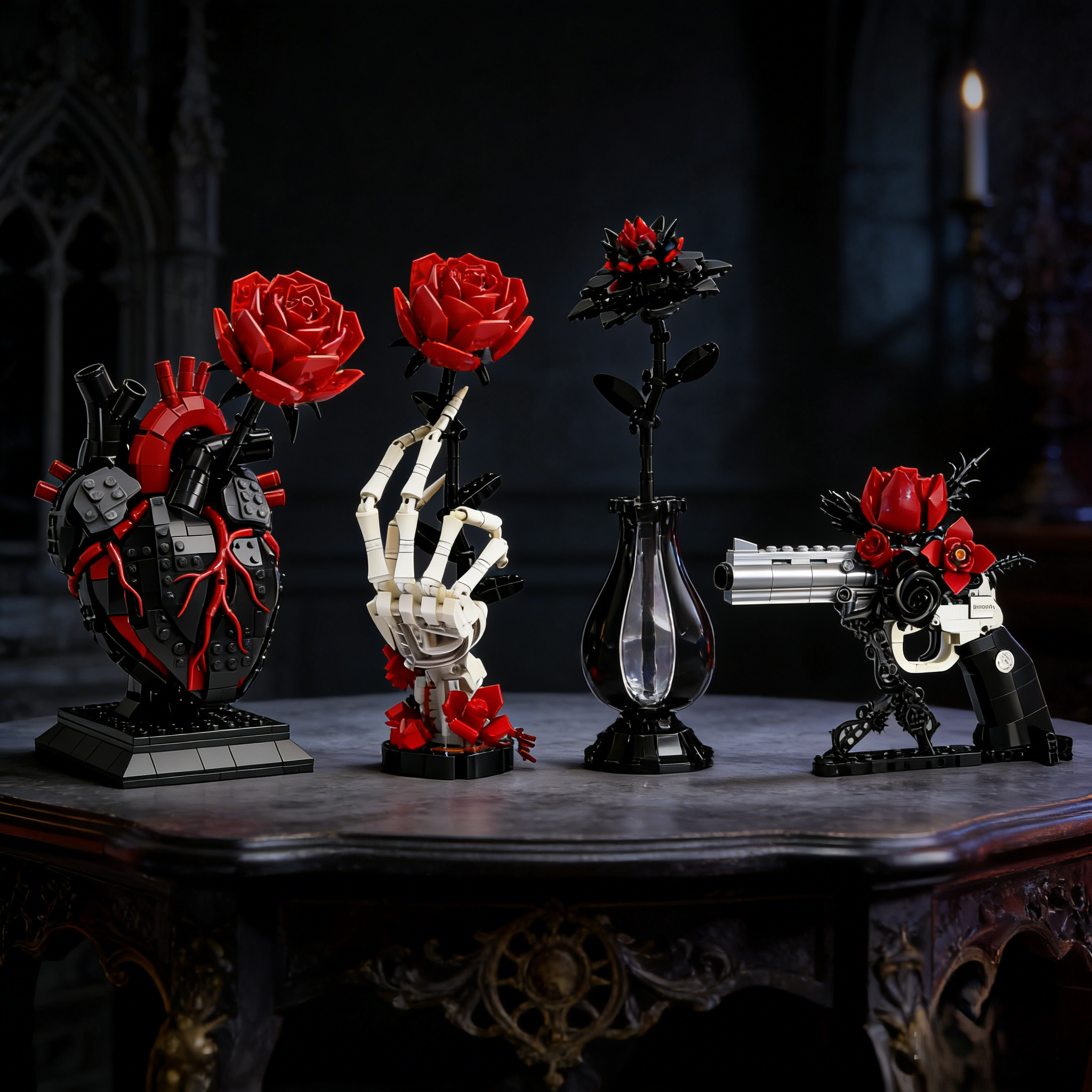 🌹🖤Midnight Rose – 2026 Gothic Limited Edition Brick Set