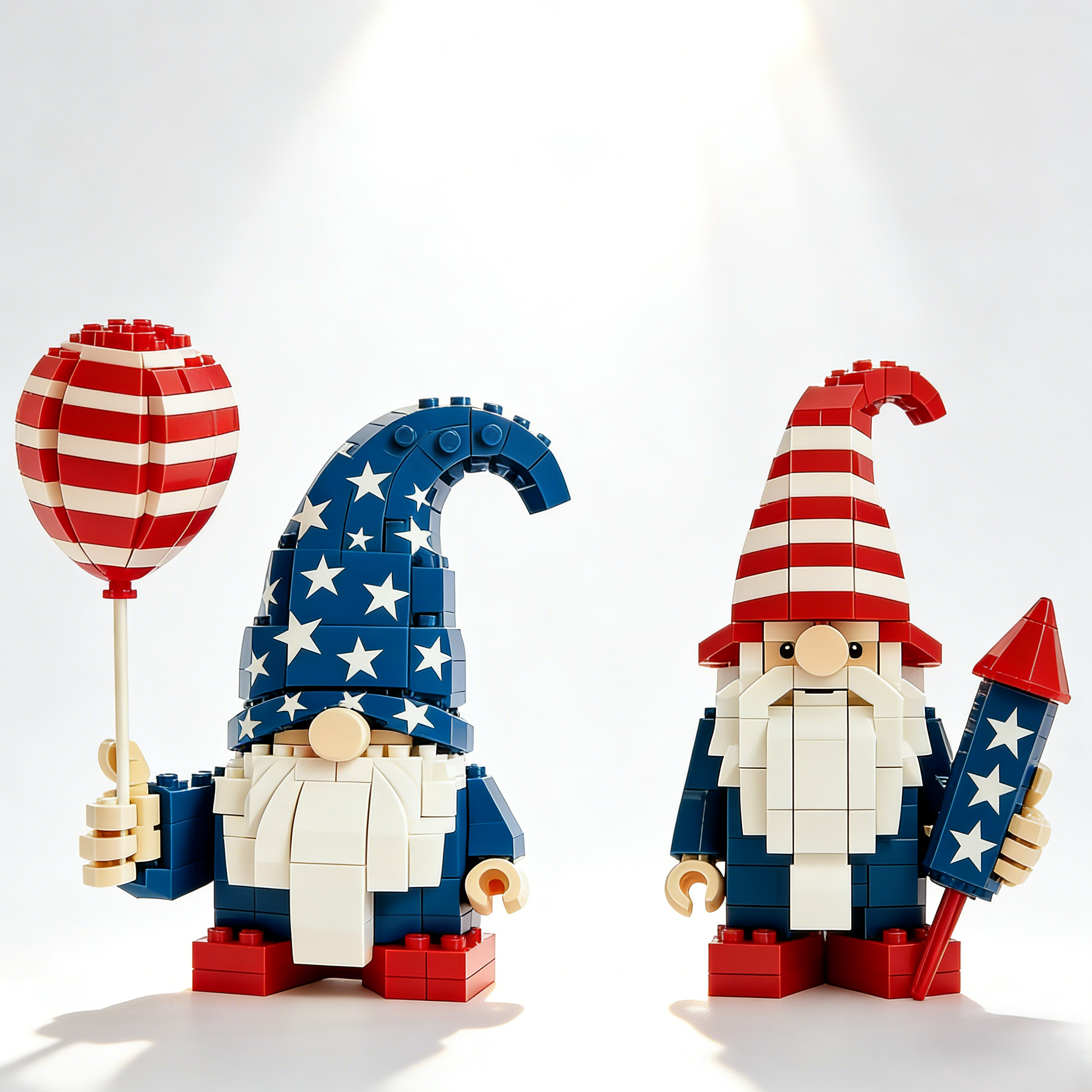 Stars & Stripes Gnome Building Blocks – Independence Day 250th Anniversary Collectible Set