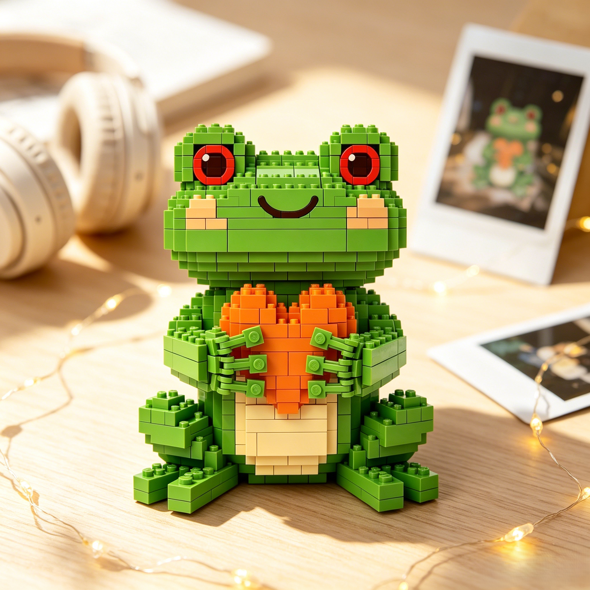 Heart Frog Building Blocks Set