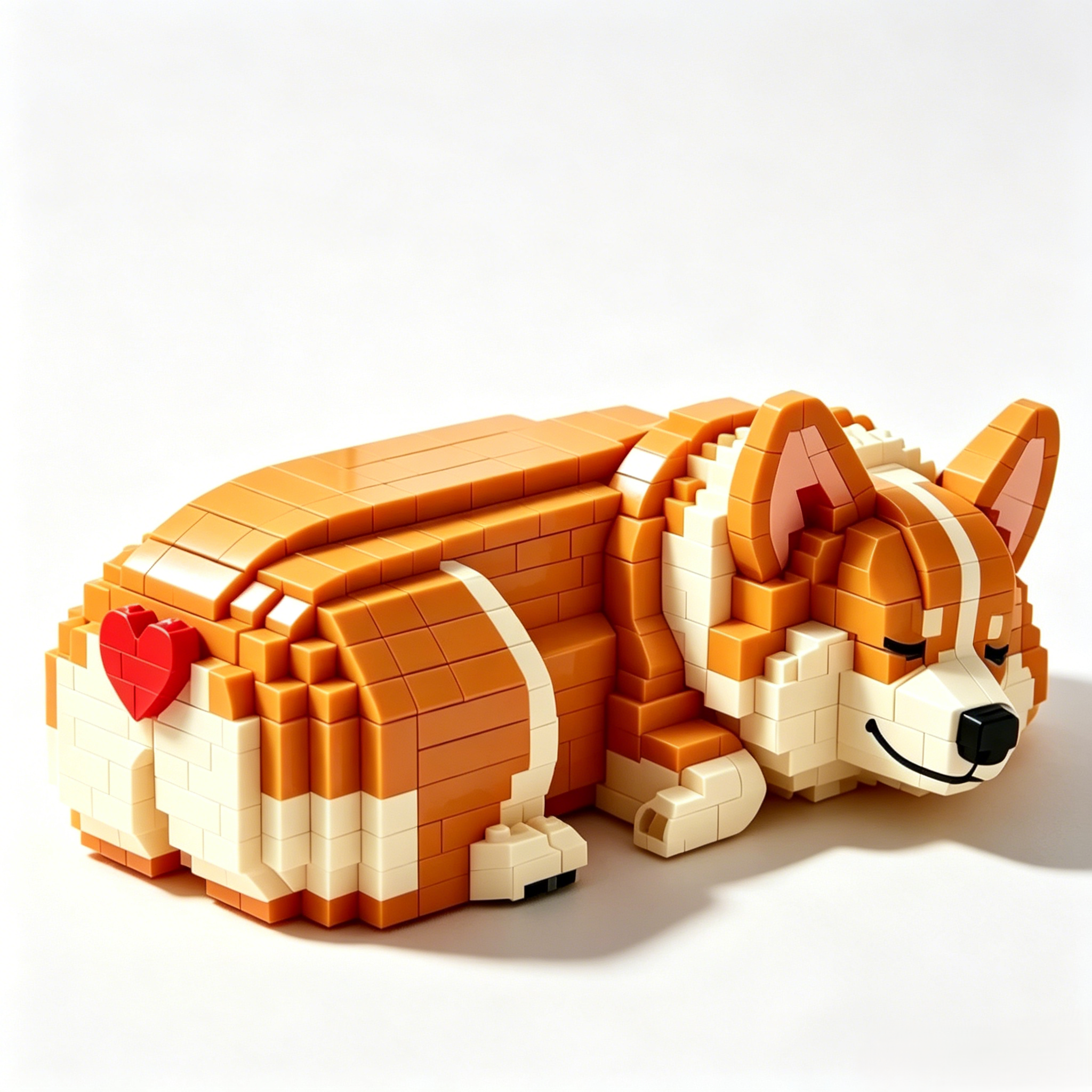 Corgi Toast Building Block Set 