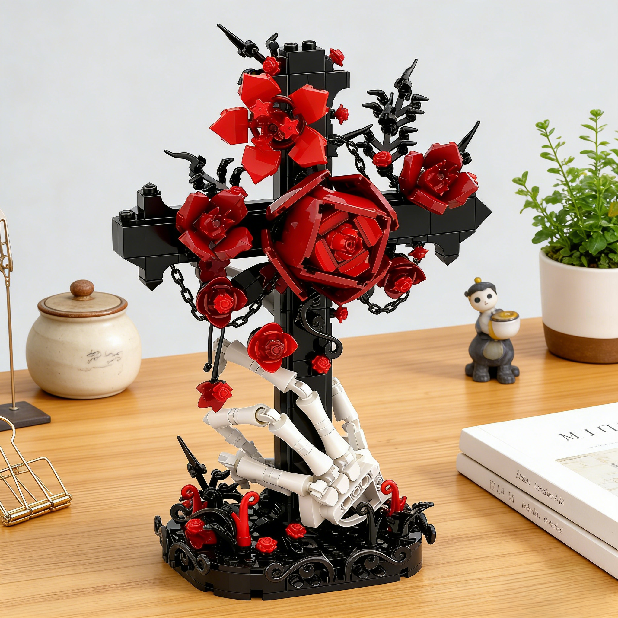 🌹Crimson Cross Building Blocks