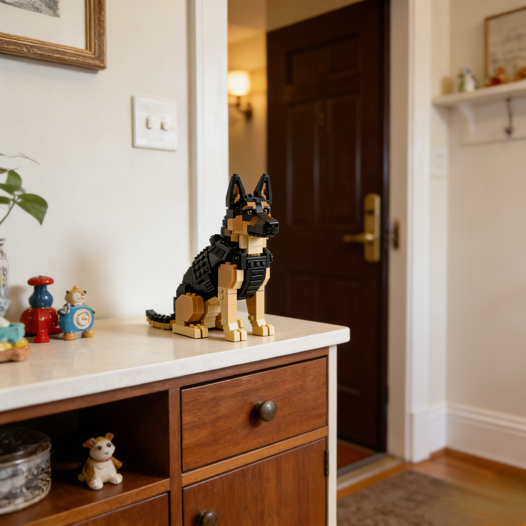 Classic German Shepherd Dog Building Set