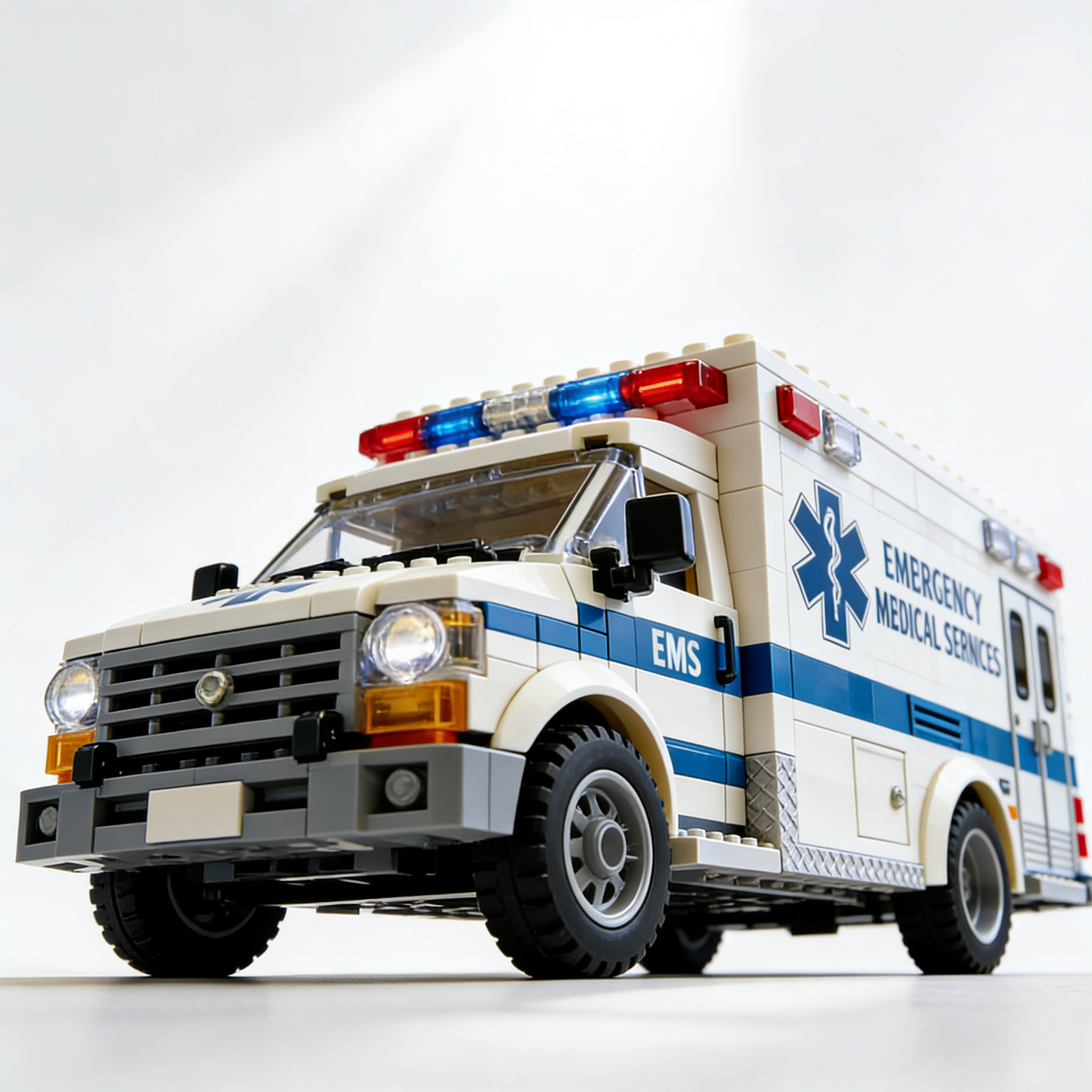 Emergency Rescue Ambulance Brick Set – Honor the Heroes Who Save Lives