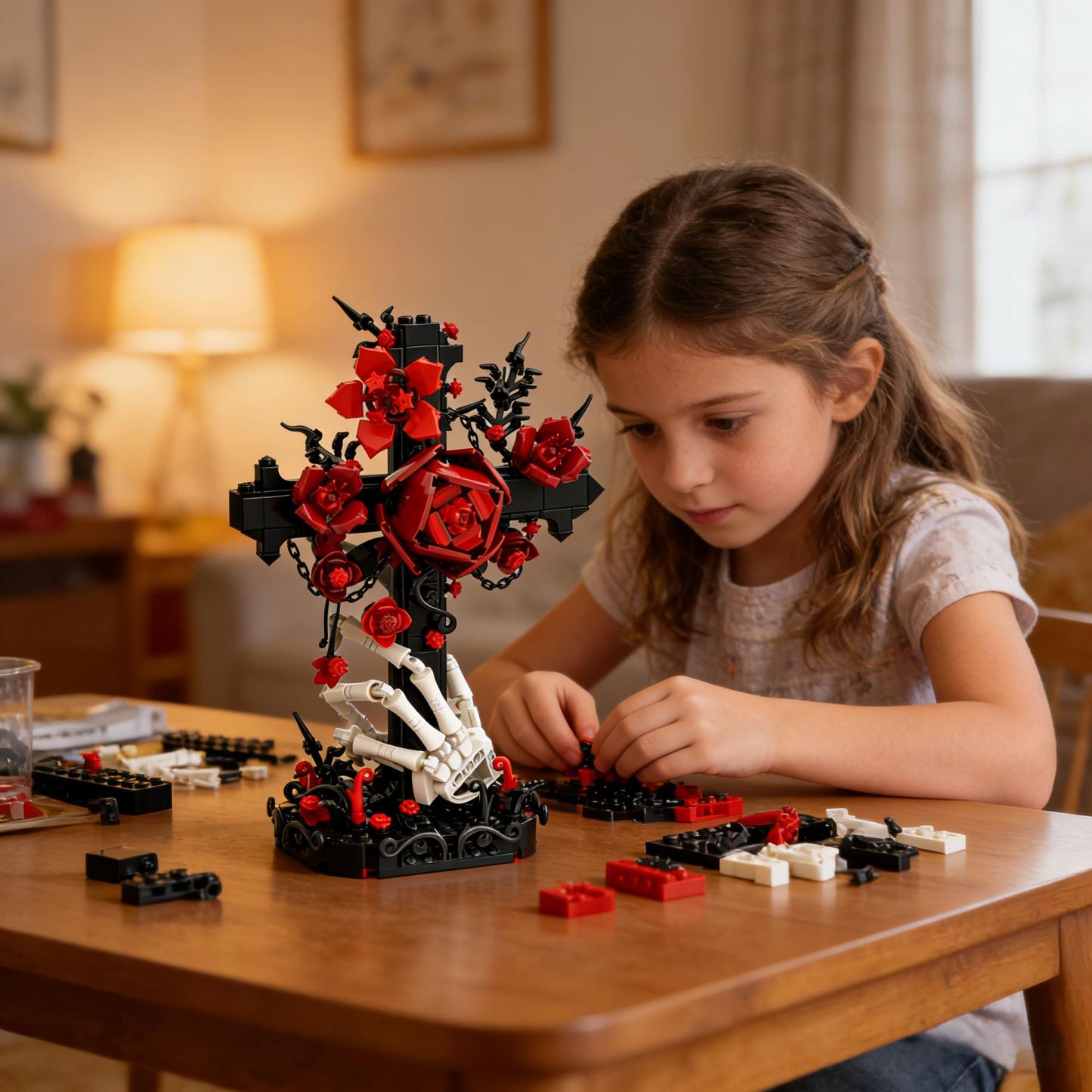 🌹Crimson Cross Building Blocks