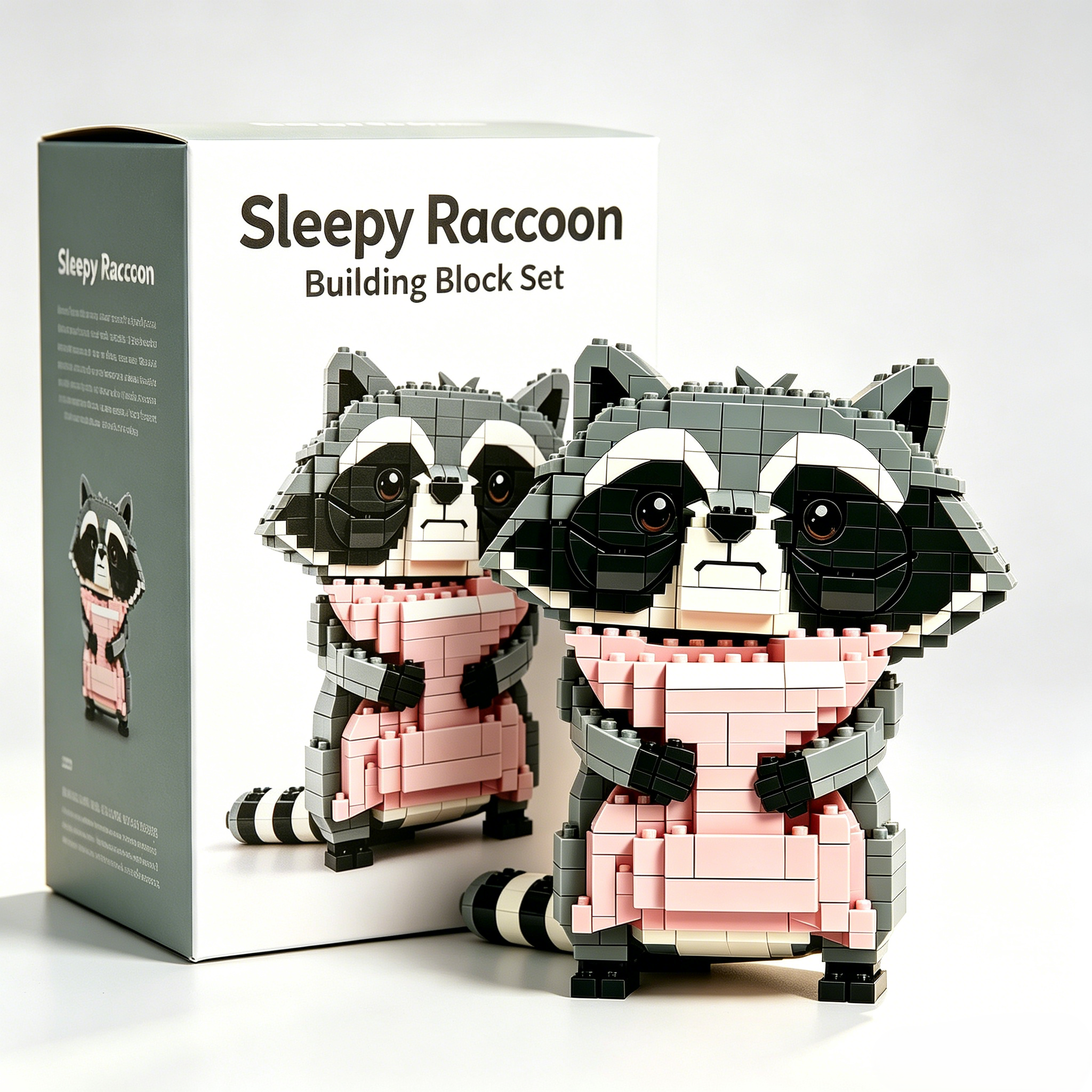Sleepy Raccoon Building Block Set