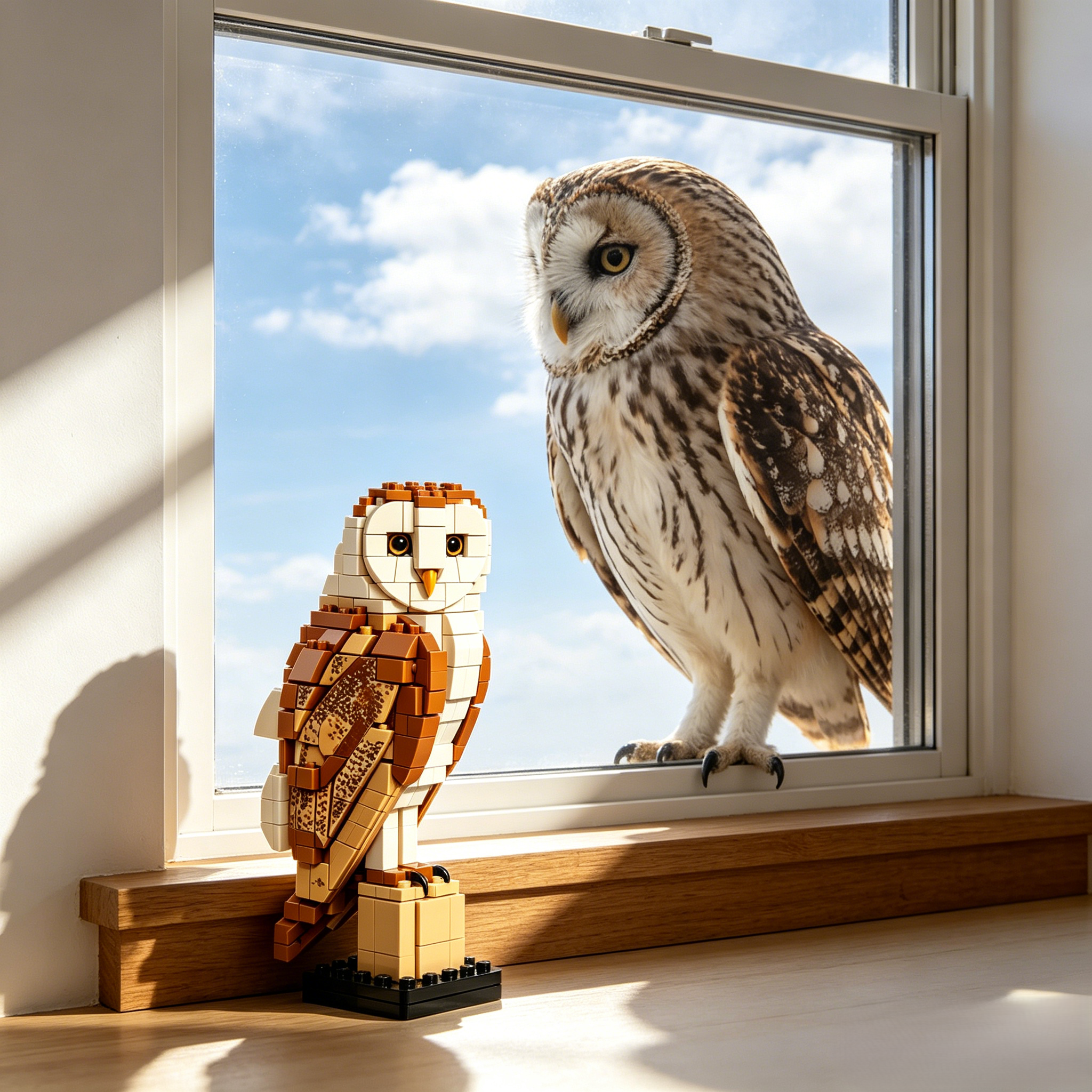 Snowy Owl Building Block Set