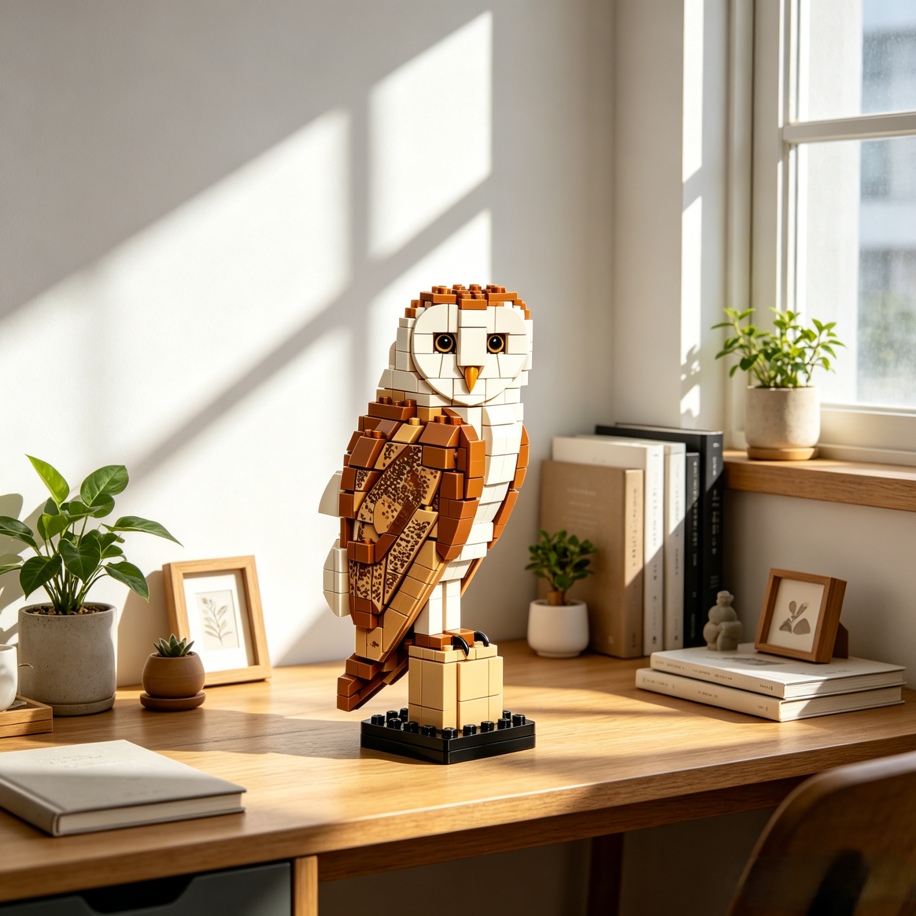 Snowy Owl Building Block Set