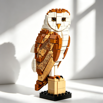 Snowy Owl Building Block Set
