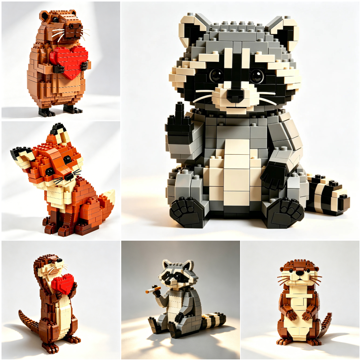Emotional Mini Animal Building Set