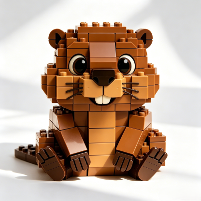 Cute Beaver Building Set