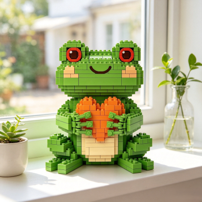 Heart Frog Building Blocks Set