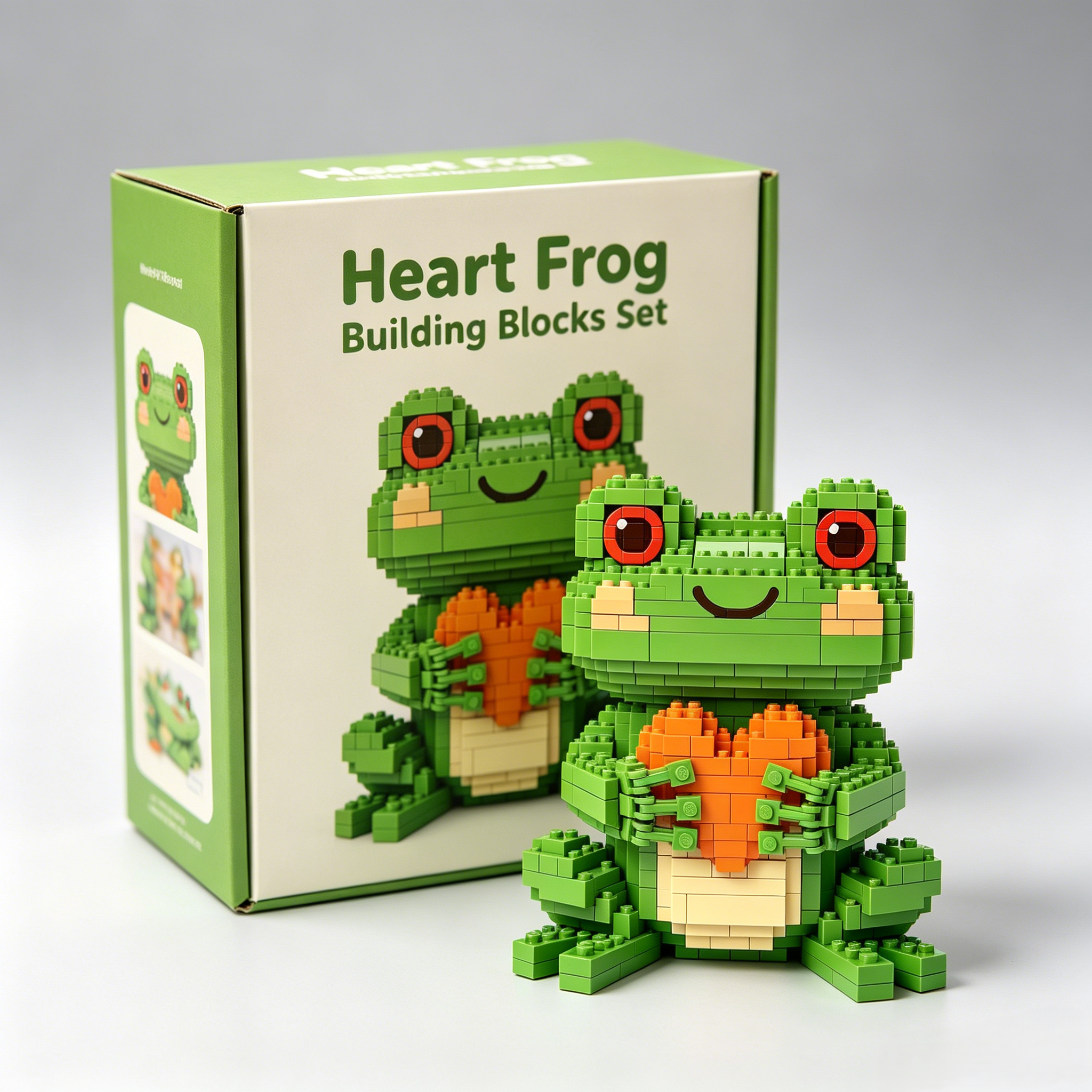 Heart Frog Building Blocks Set