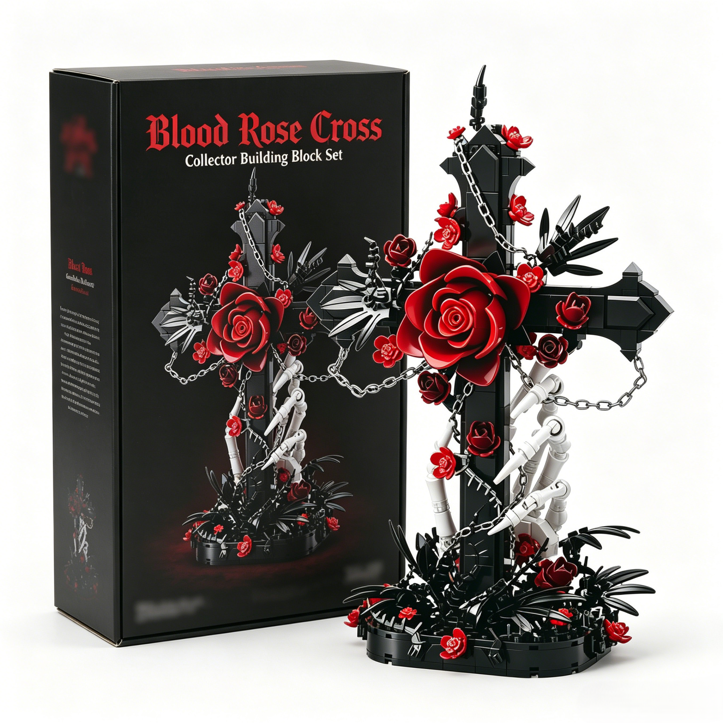 Blood Rose Cross Collector Building Block Set