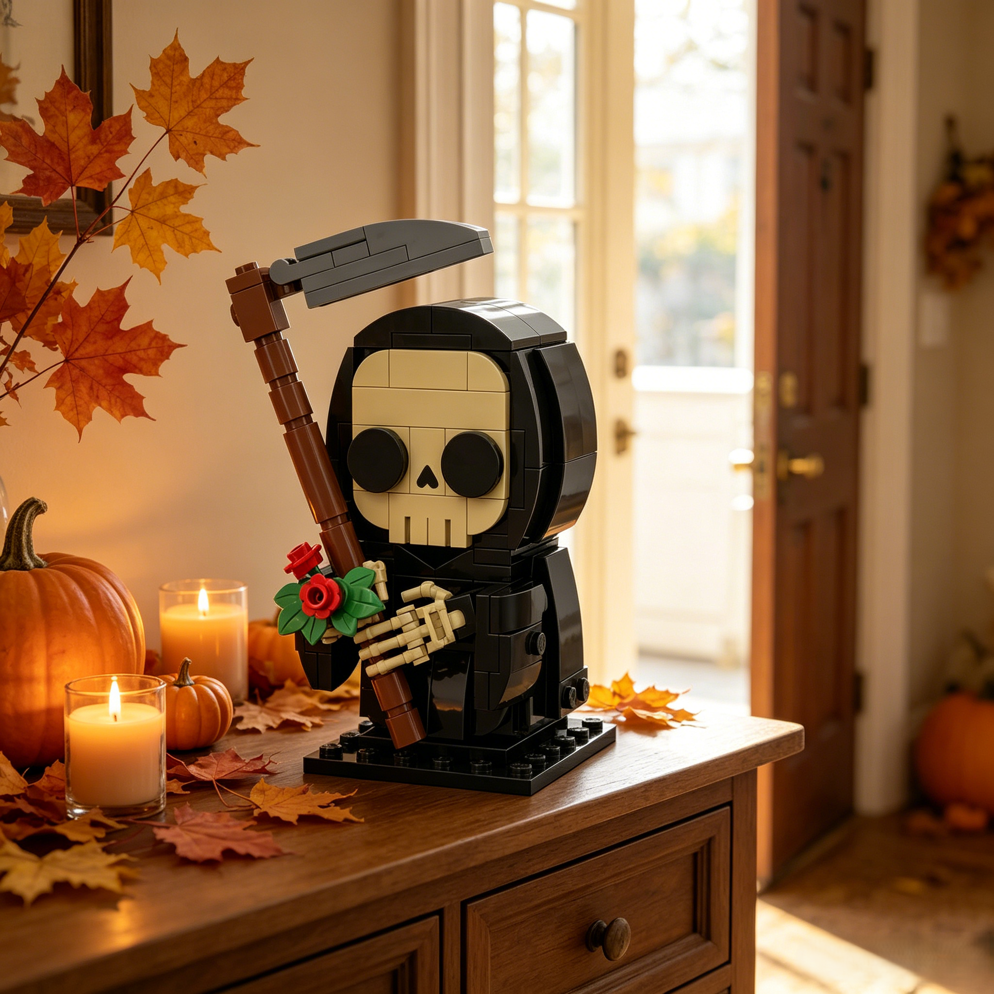 Midnight Flower Reaper Building Block Set