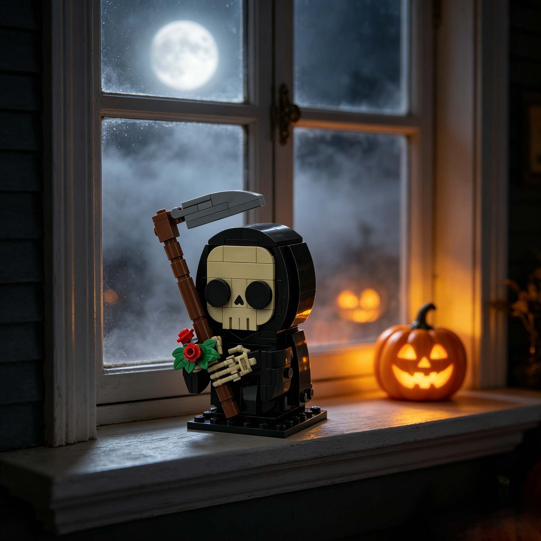 Midnight Flower Reaper Building Block Set