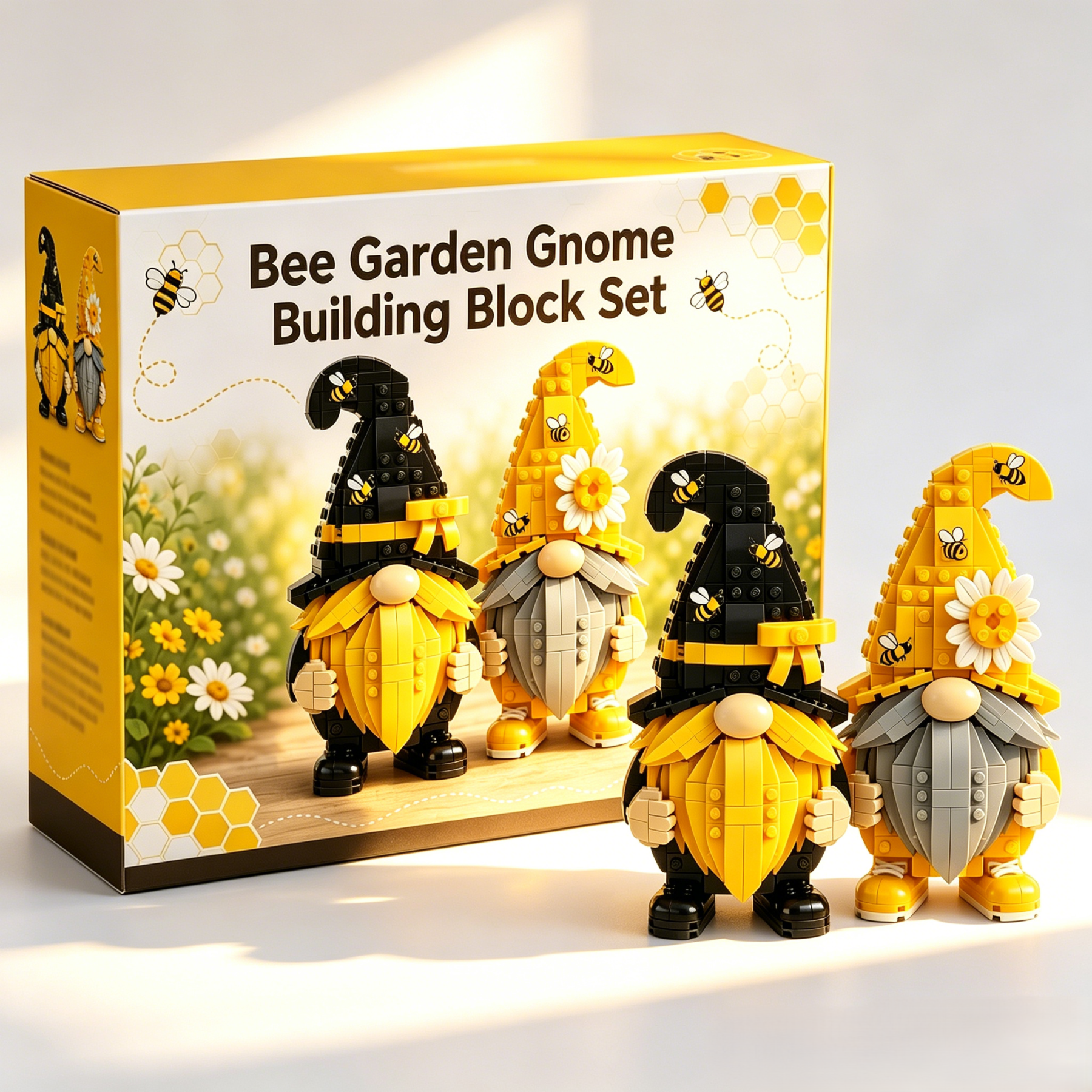 Bee Garden Gnome Building Block Set
