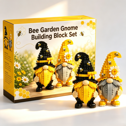 Bee Garden Gnome Building Block Set