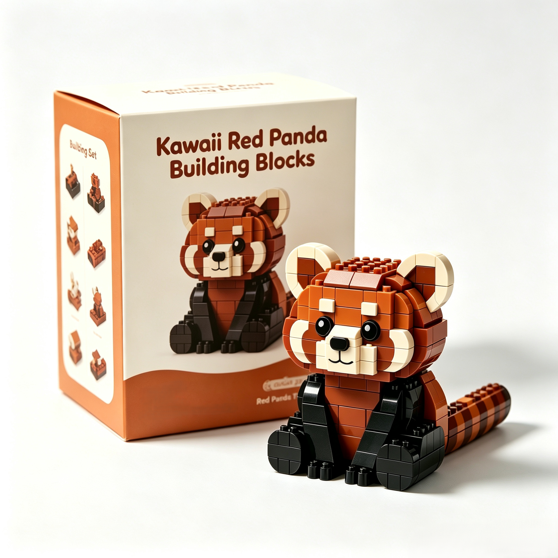 Kawaii Red Panda Building Blocks