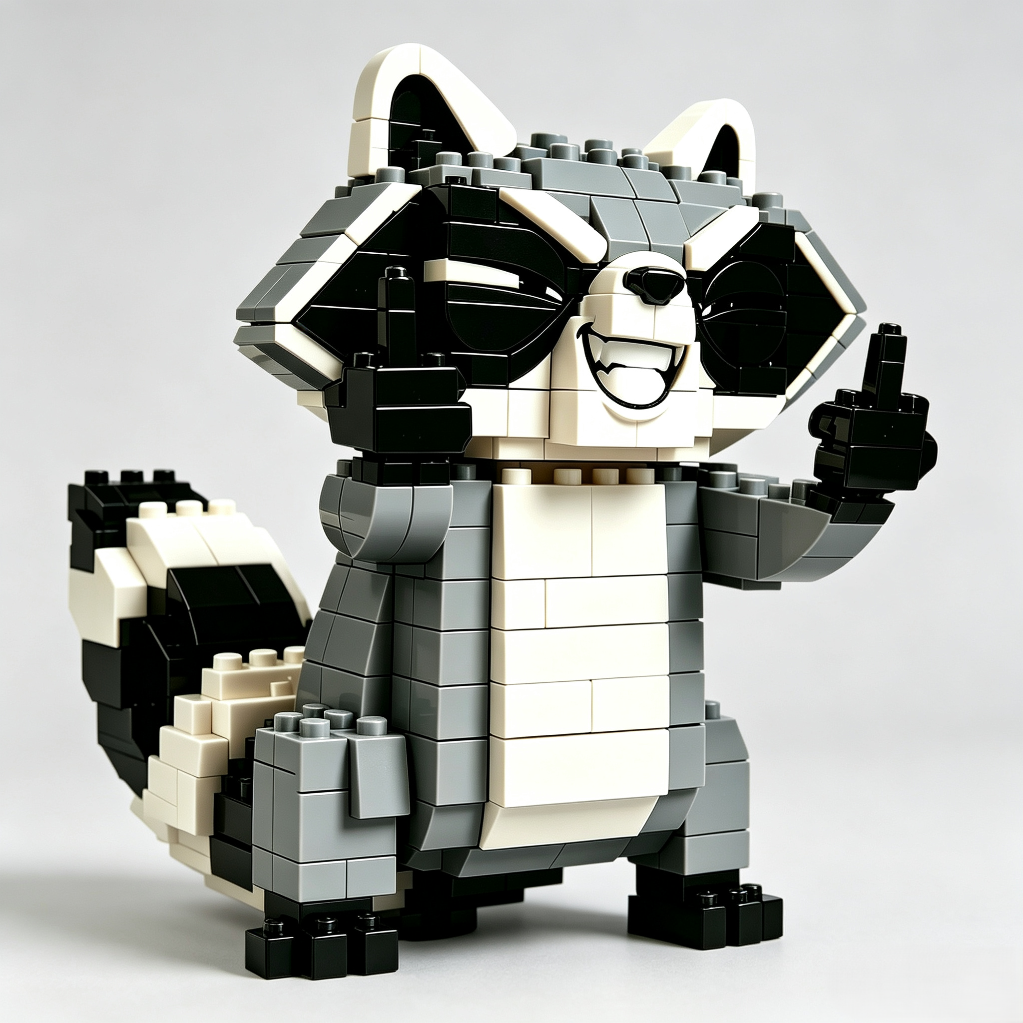 Rebel Raccoon Building Block Set