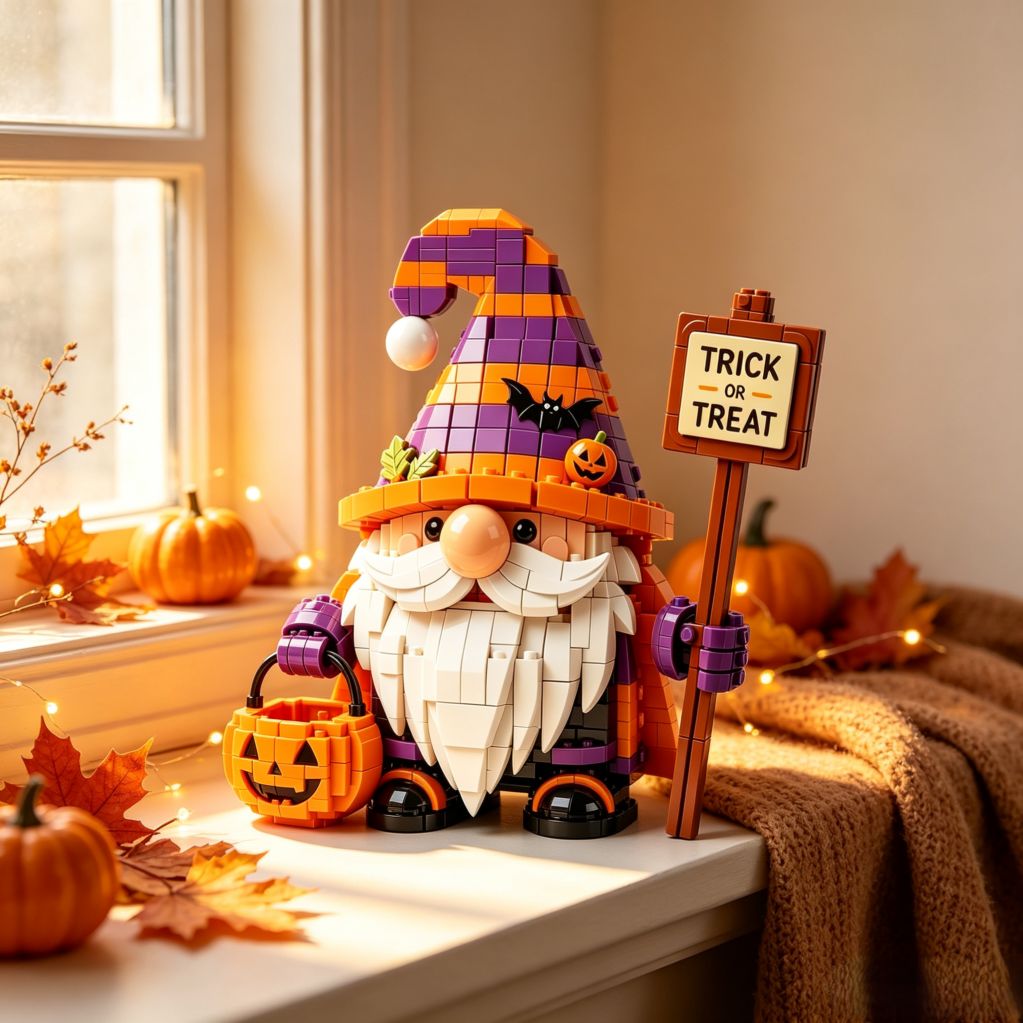 Halloween Trick or Treat Gnome Building Block Set – Us-bricks