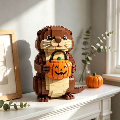 Trick-or-Treat Otter Building Block Set