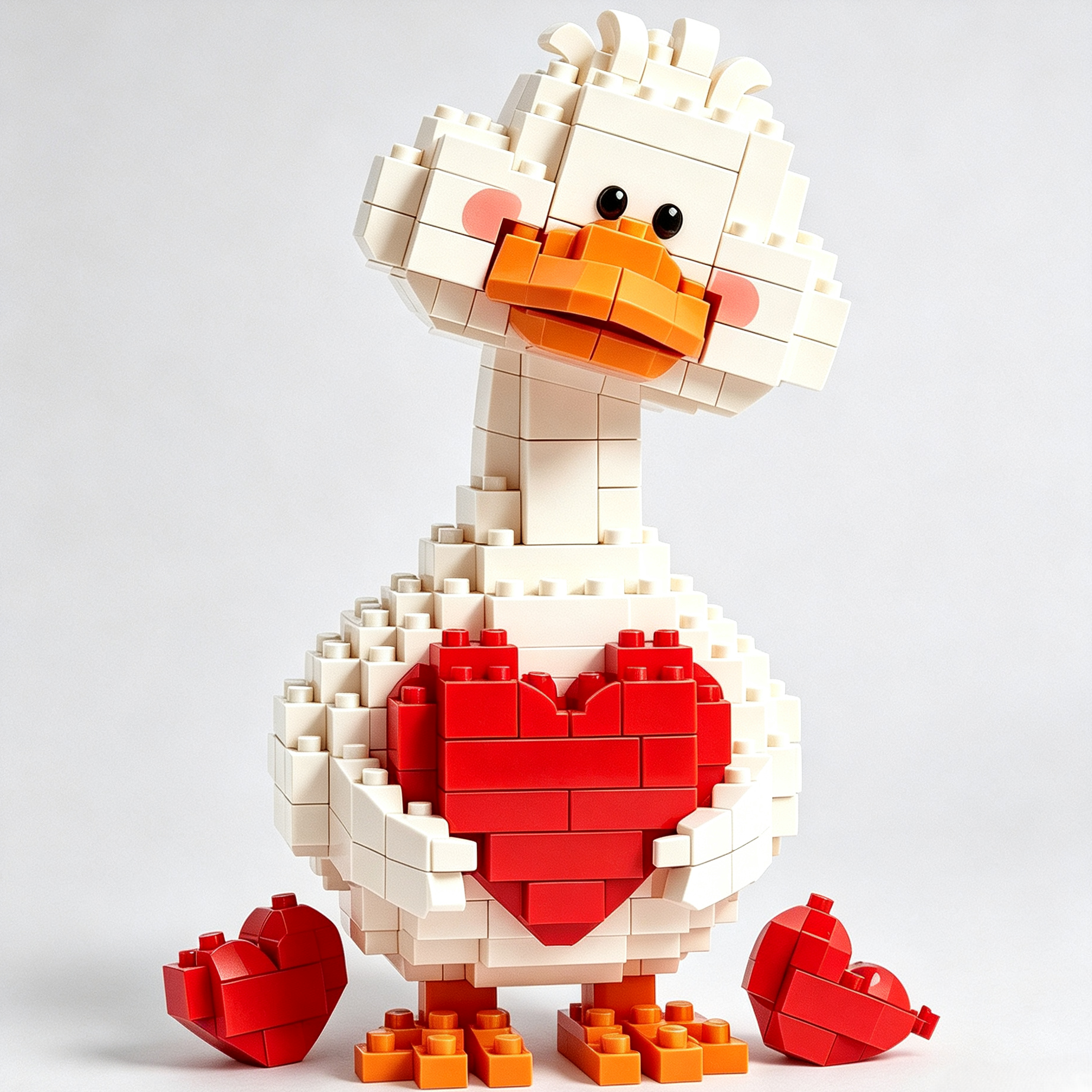Love-Themed Animal Friends 6-Piece Building Block Set — Limited Edition
