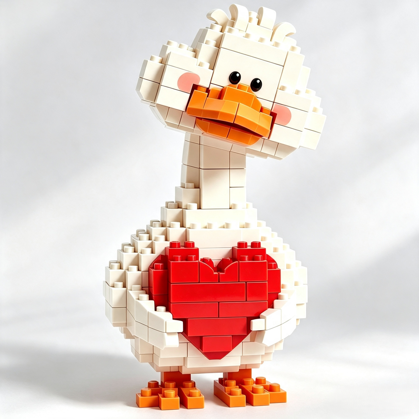 Heart Hug Duck Building Block Set