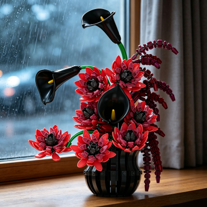 Gothic Calla Lily Building Block Set
