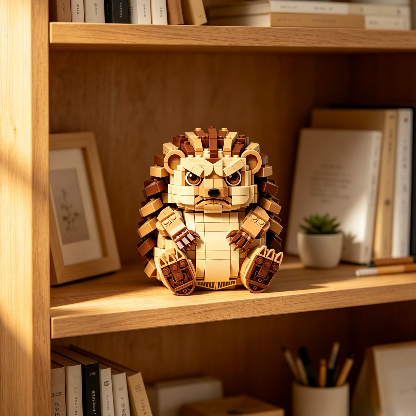 Grumpy Hedgehog Building Block Set