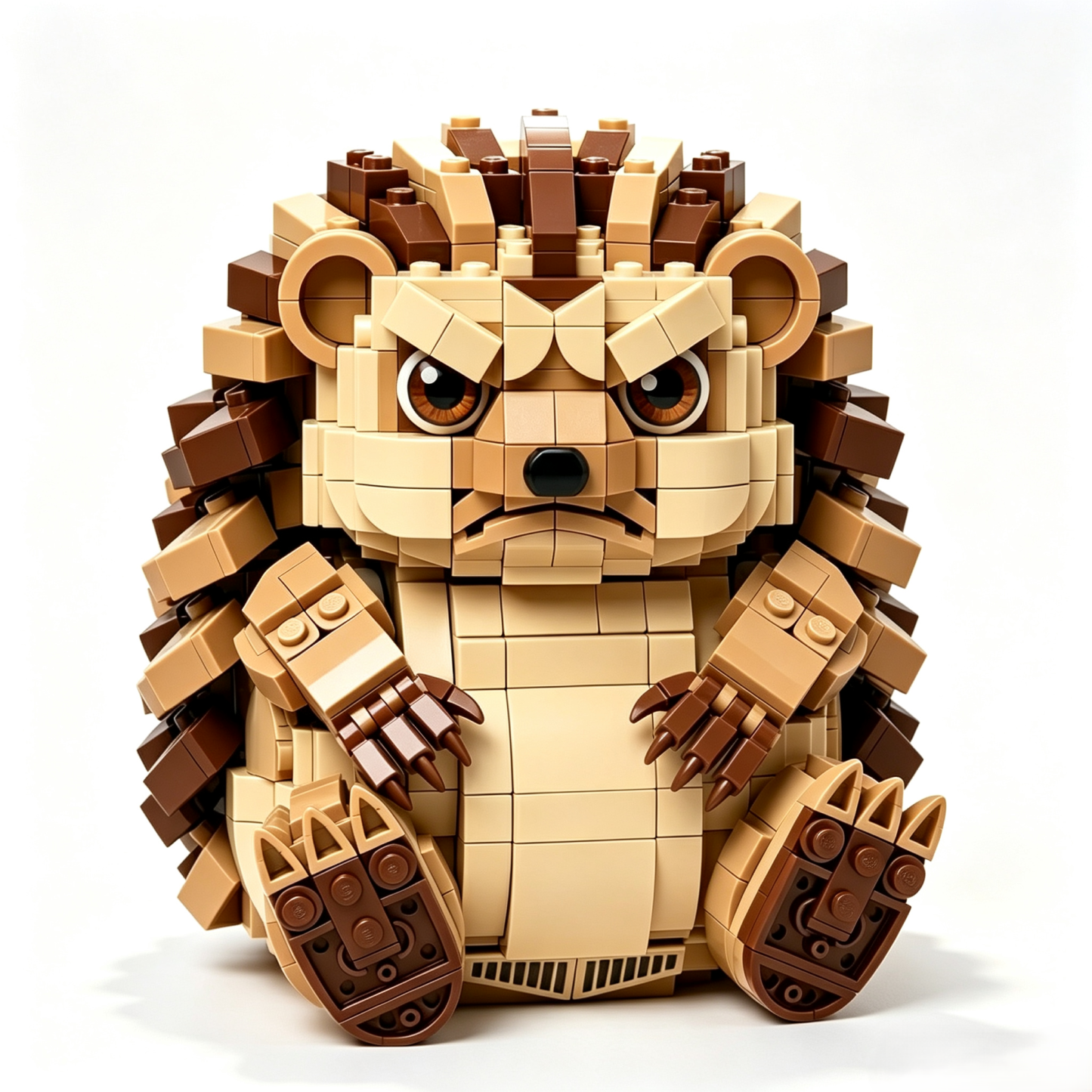 Grumpy Hedgehog Building Block Set