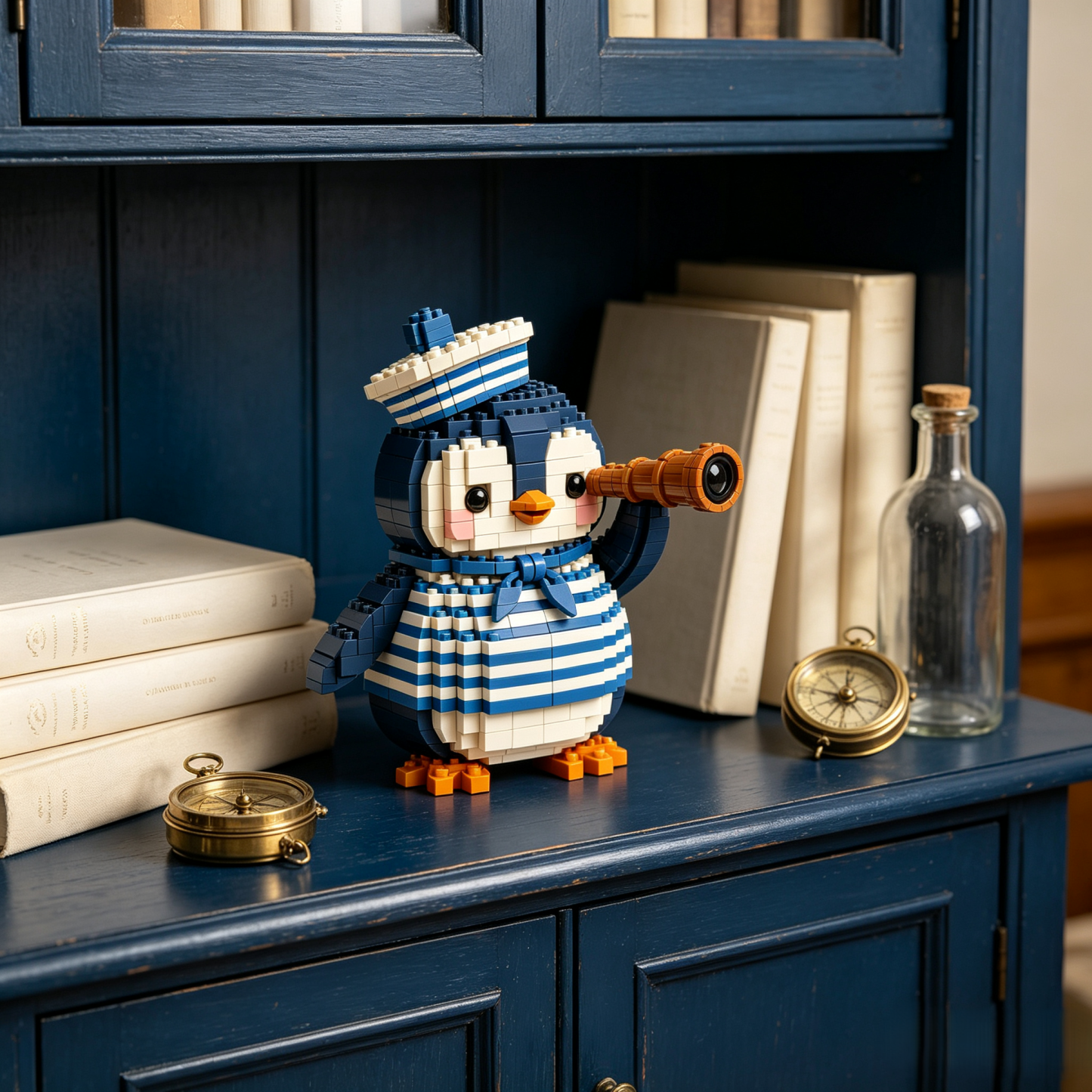 Seafaring Penguin Building Block Set