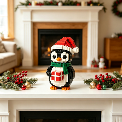 Gift Box Penguin Building Block Set