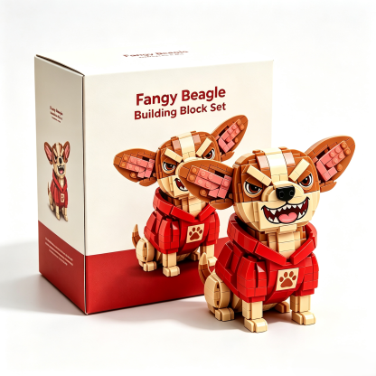 Fangy Beagle Building Block Set