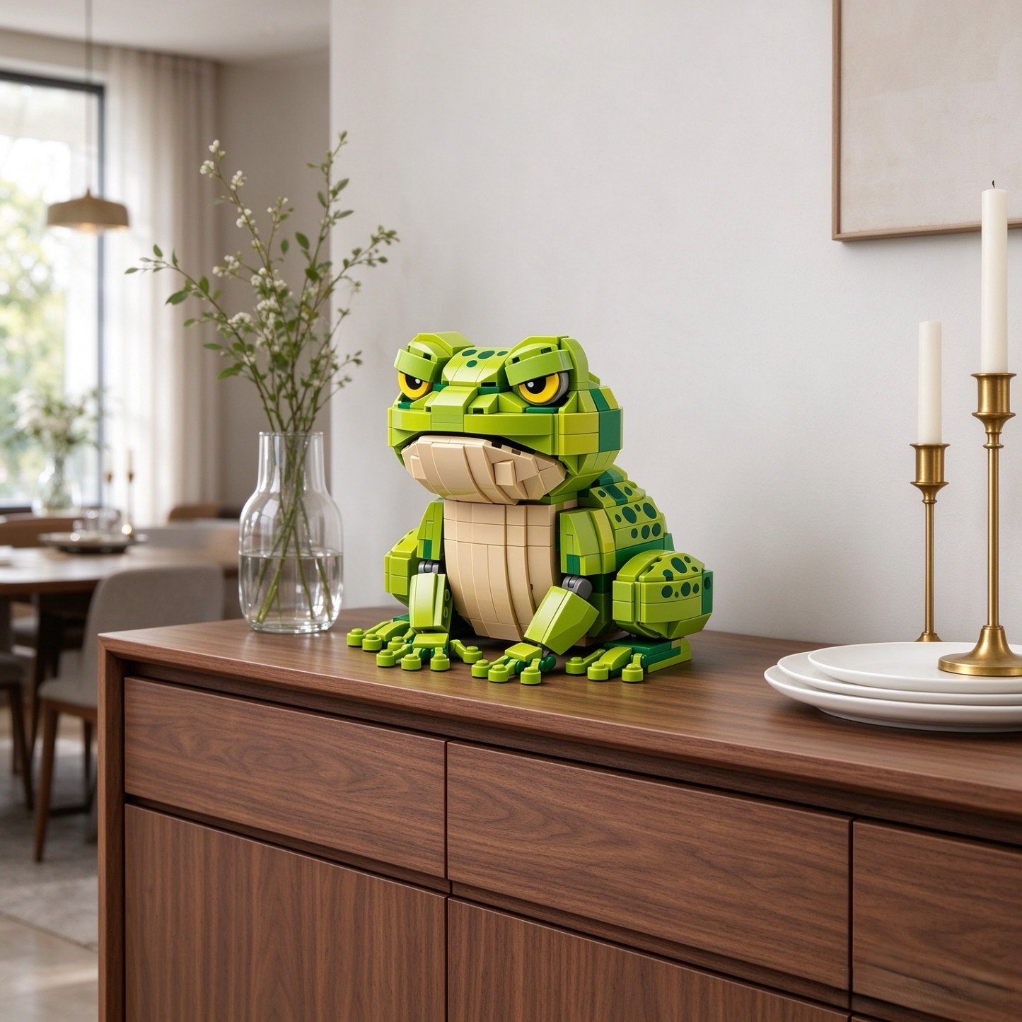 Grumpy Frog Building Block Set