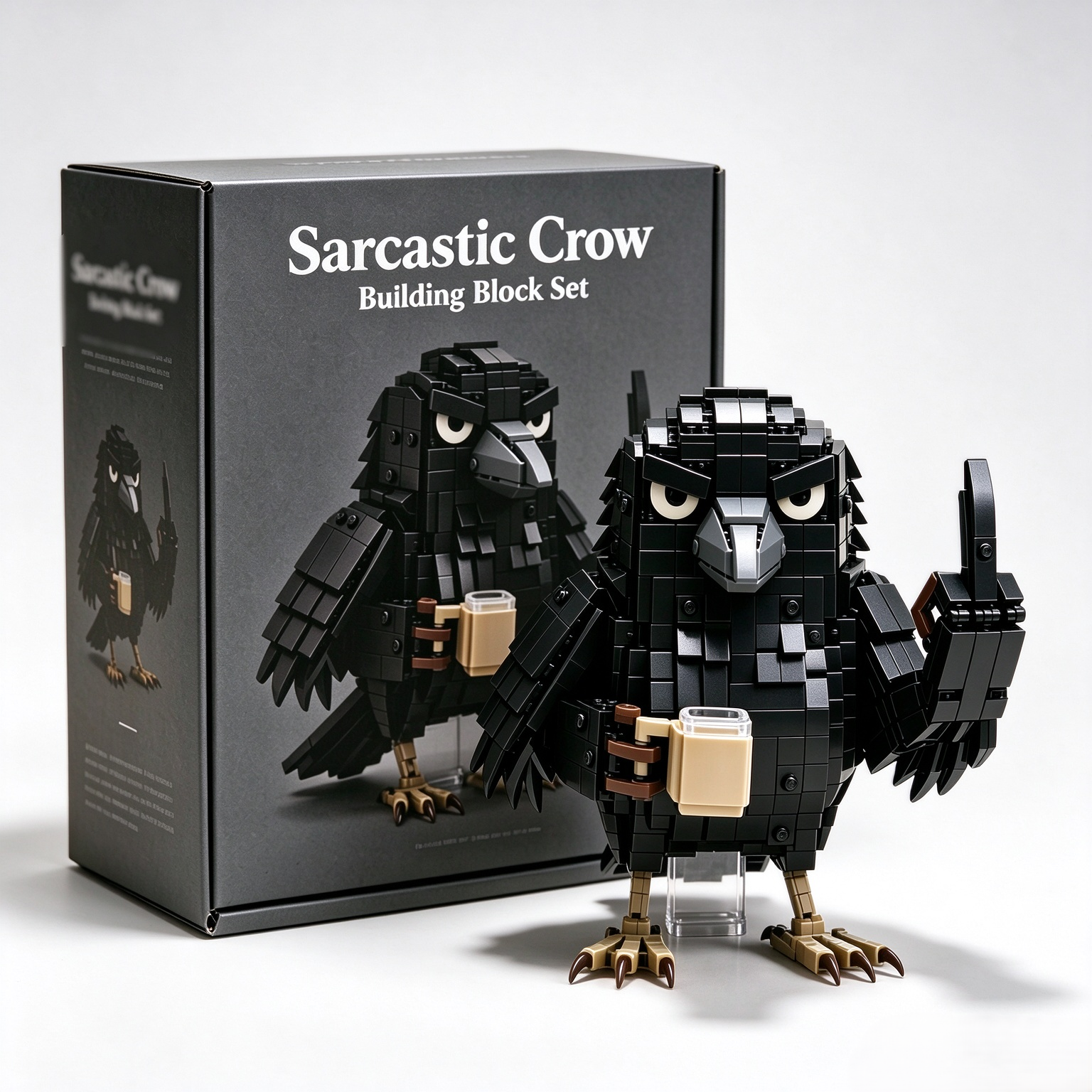 Sarcastic Crow Building Block Set