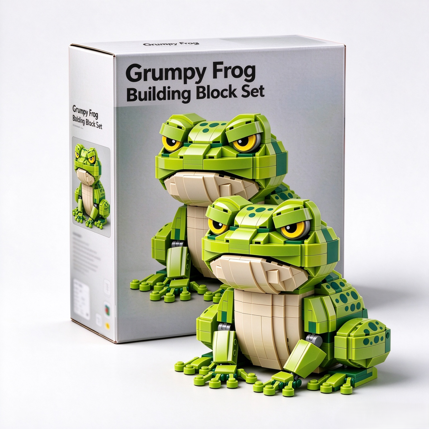 Grumpy Frog Building Block Set