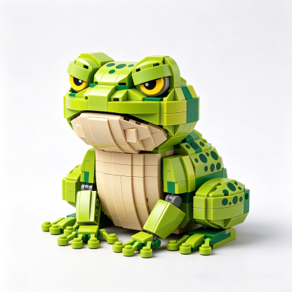 Grumpy Frog Building Block Set