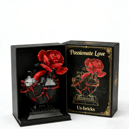 The Heartbeat in Bloom: Rose & Heart Sculpture 💖