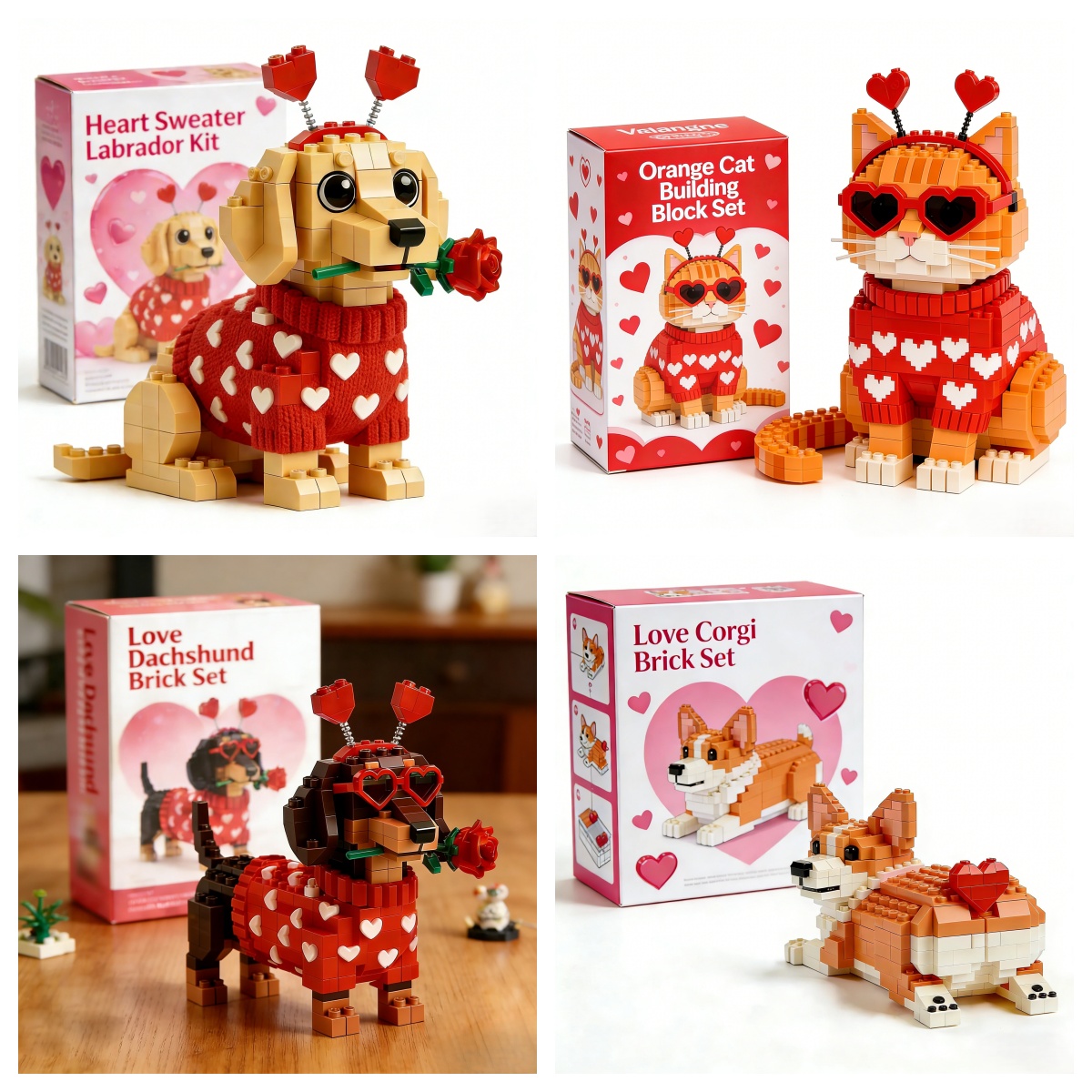 💖 Cozy Pets Mini Brick Set