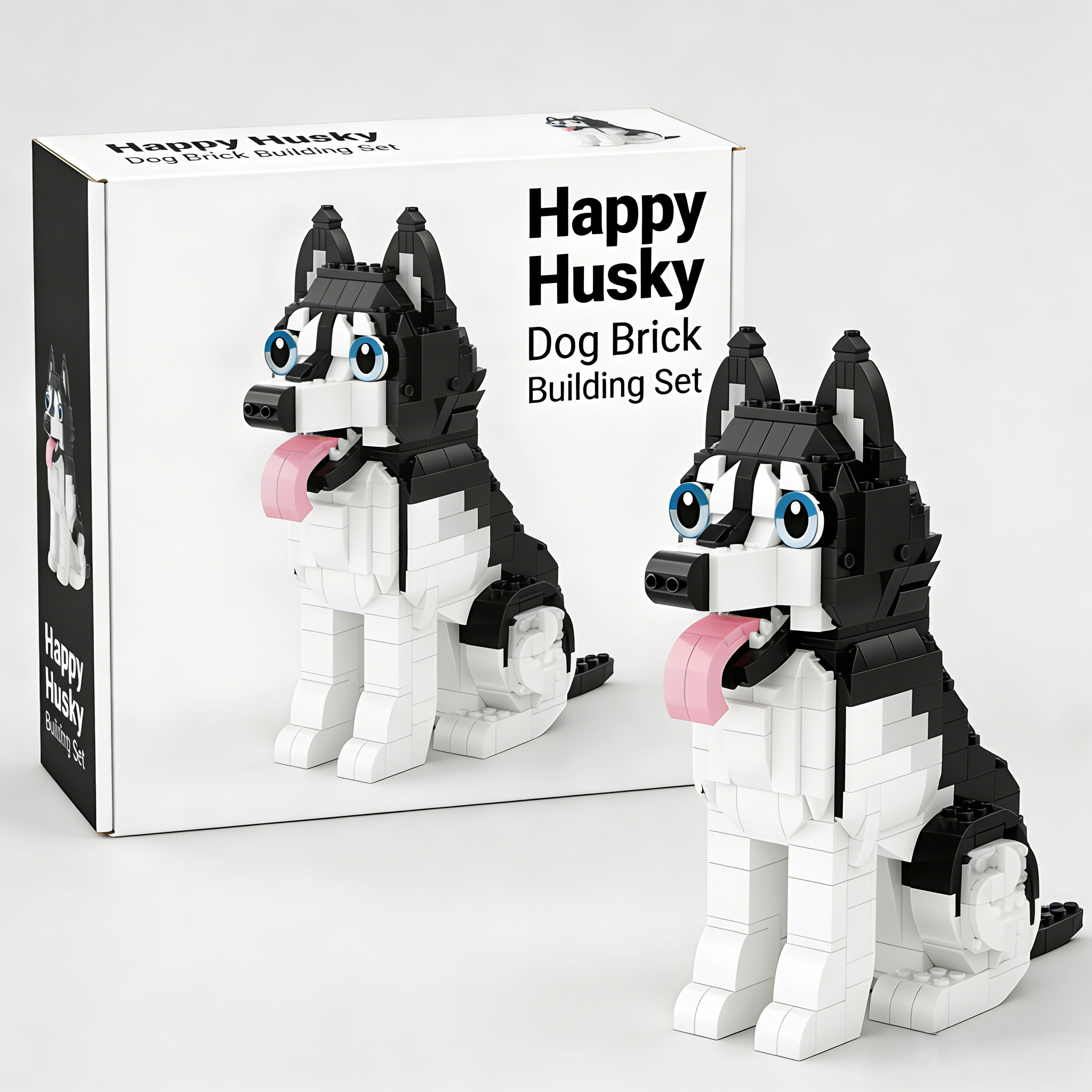 Happy Husky Dog Brick Building Set🐺