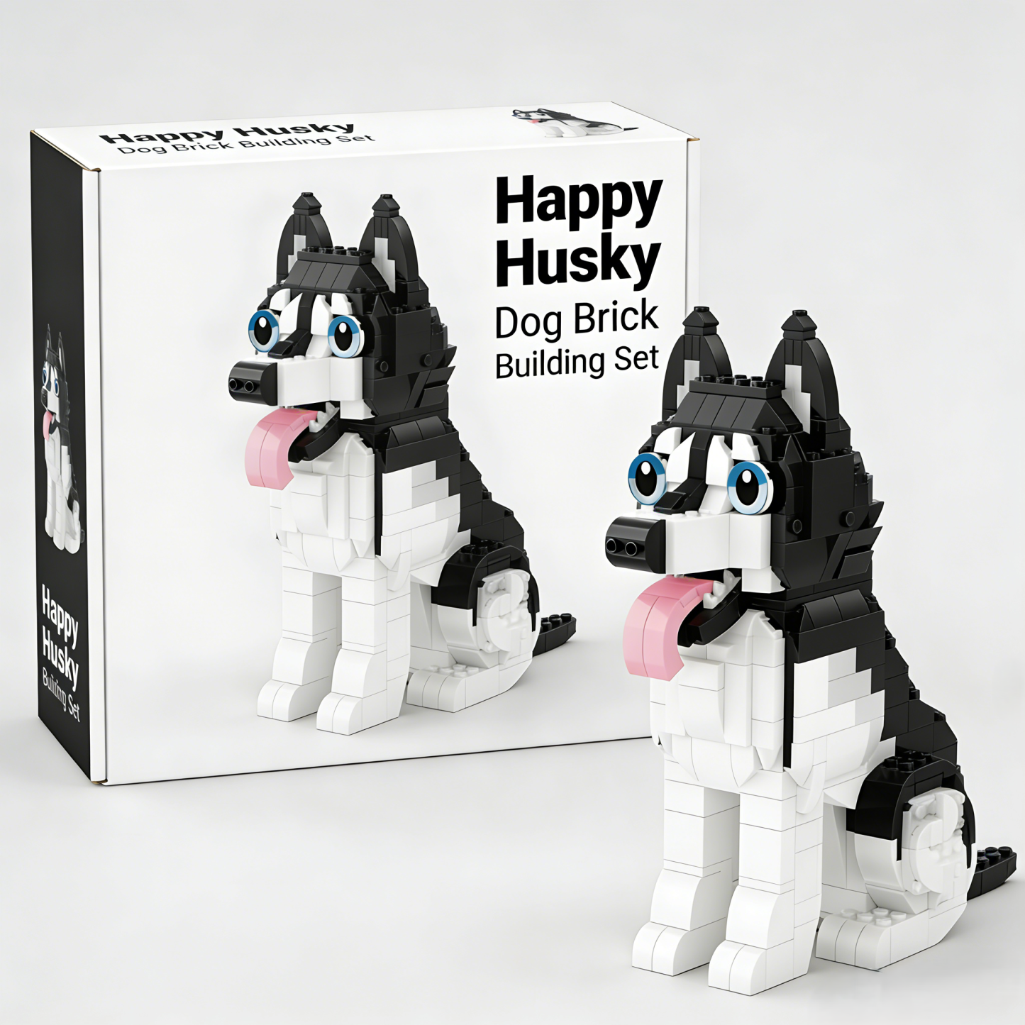 Happy Husky Dog Brick Building Set🐺