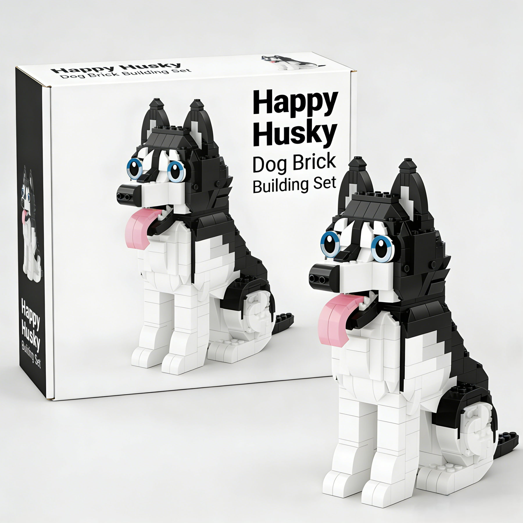 Happy Husky Dog Brick Building Set🐺