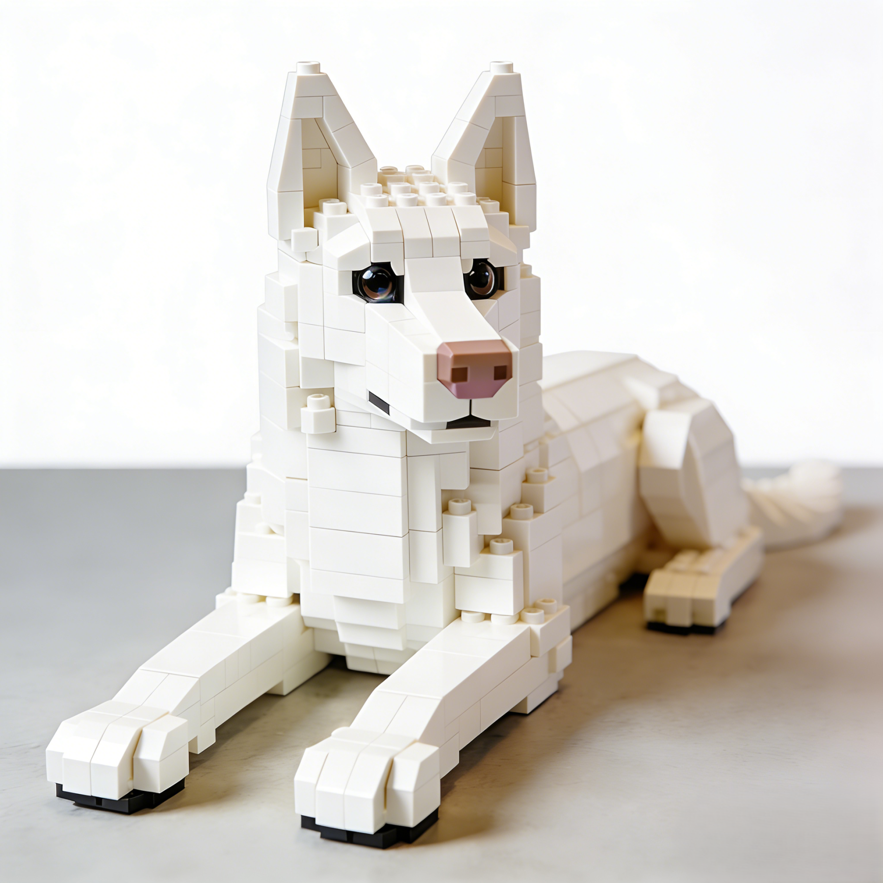 White Swiss Shepherd Dog Building Set- 2026 New Design