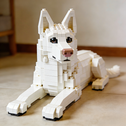White Swiss Shepherd Dog Building Set- 2026 New Design