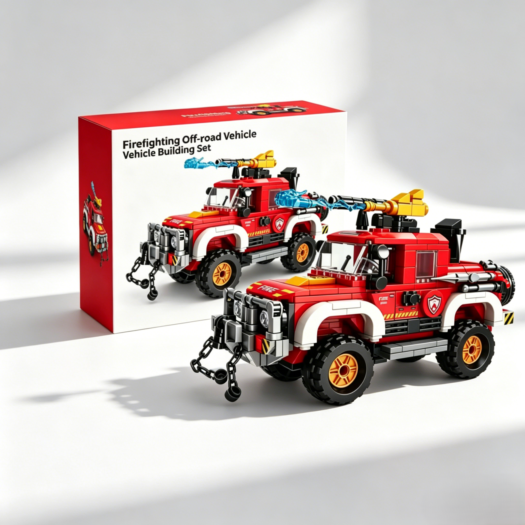 Firefighting Off-road Vehicle Building Set - Children's Day Gift